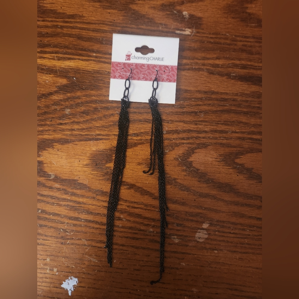 Charming Charlie Black Beaded Necklace